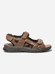 Sandały TBS Johalin. Brązowe sandały męskie TBS, na lato, bez wzorów, z materiału, eleganckie, bez zapięcia. Za 364.00 zł.
