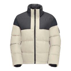 Kurtka Puchowa 365 Fearless Dla Kobiet. Białe kurtki sportowe damskie Jack Wolfskin, bez wzorów, z puchu, bez ramiączek, bez kaptura, trekkingowe. Za 687.99 zł.