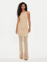 Guess Sukienka codzienna Sophie W4GK24 Z3E60 Beżowy Slim Fit. Brązowe sukienki damskie Guess, na co dzień, s, z aplikacjami, z syntetyku, bez kołnierzyka, bez ramiączek, proste. Za 429.99 zł.