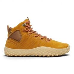 Buty trekkingowe damskie Merrell Wrapt Mid WP. Żółte obuwie trekkingowe damskie Merrell, z materiału, za kostkę, bez zapięcia. Za 801.00 zł.