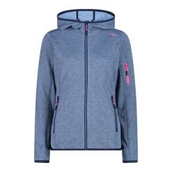 Bluza damska z kapturem CMP Knit-Tech. Czerwone bluzy damskie CMP, l, bez wzorów, z materiału, bez ramiączek, z kapturem. Za 271.00 zł.