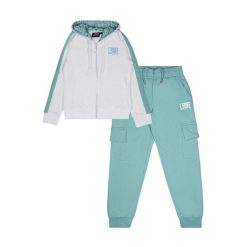 Bluza z bawełna z kaptur na czas wolny na co dzień. Białe bluzy damskie LEONE 1947 APPAREL, bez wzorów, z bawełny, sportowe, bez ramiączek, bez kaptura. W wyprzedaży za 112.15 zł.