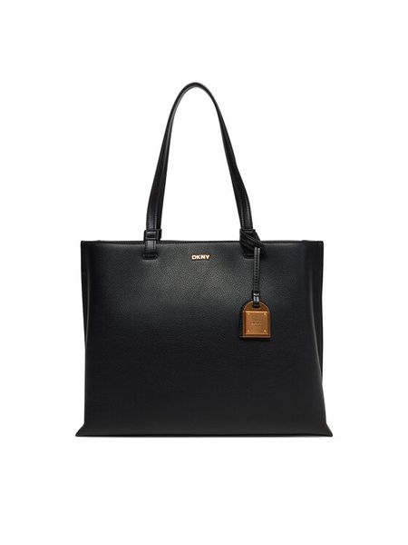 DKNY Torebka Alya R44A1I52 Czarny. Czarne shopperki damskie DKNY, bez wzorów, ze skóry, bez dodatków. Za 809.99 zł.