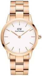 Zegarek Daniel Wellington Unisex Złoty (36 mm) (DW00600209). Żółte zegarki damskie Daniel Wellington, bez wzorów, złote. Za 530.44 zł.