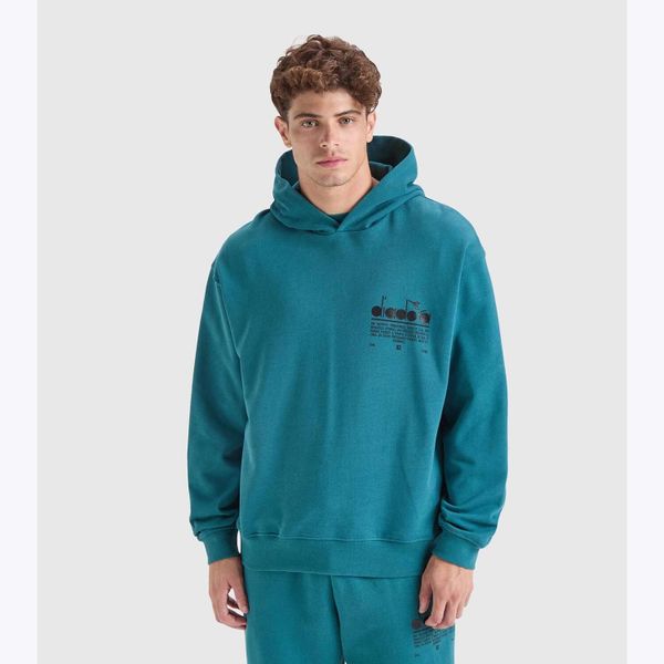 Bluza DIADORA HOODIE MANIFESTO. Zielone bluzy męskie Diadora, m, bez wzorów, bez kaptura. Za 179.99 zł.