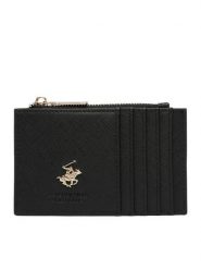 Beverly Hills Polo Club Etui na karty kredytowe CWBEO-BHPC-W1-003-AW26 Czarny. Czarne portfele damskie Beverly Hills Polo Club, ze skóry. Za 59.99 zł.