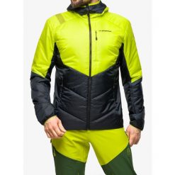 Kurtka ocieplana męska La Sportiva Mythic Primaloft Jkt. Zielone kurtki sportowe męskie La Sportiva, na zimę, m, bez wzorów, z syntetyku, bez kaptura, narciarskie, primaloft. W wyprzedaży za 929.15 zł.