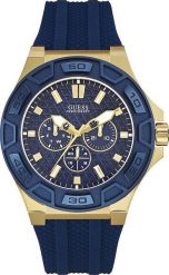 Zegarek Guess Zegarek męski Guess W0674G2 niebieski. Niebieskie zegarki męskie Guess, z aplikacjami. Za 787.00 zł.