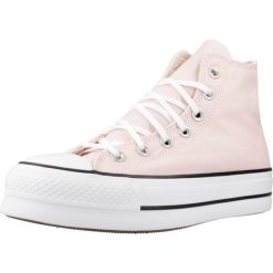 Trampki Converse Model Chuck Taylor All Star Platform Kolor Rose. Czerwone trampki i tenisówki damskie Converse, bez wzorów, z tkaniny, bez zapięcia. W wyprzedaży za 297.25 zł.