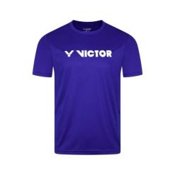 Koszulka sportowa unisex VICTOR T-43104 B. Niebieskie koszulki sportowe damskie Victor, bez wzorów, bez ramiączek. Za 69.99 zł.