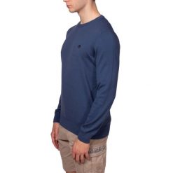 Sweter Męski Timberland LS Williams River Cotton YD Crew Regular. Niebieskie swetry męskie Timberland, na zimę, m, bez wzorów, sportowe, bez kołnierzyka, bez ramiączek. Za 409.00 zł.