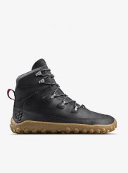 Buty turystyczne damskie Vivobarefoot Tracker Leather AT. Czarne obuwie trekkingowe damskie Vivobarefoot, z gumy, bez zapięcia. Za 903.95 zł.