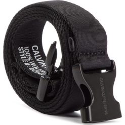 Pasek Damski CALVIN KLEIN JEANS - J 3Cm Canvas Plaque Belt K60K605294 001. Czarne paski damskie Calvin Klein Jeans, bez wzorów, z jeansu. Za 179.00 zł.