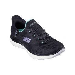 Buty do chodzenia damskie Skechers Summits Diamond Dream. Czarne obuwie sportowe damskie Skechers, bez wzorów, z materiału, bez zapięcia, trekkingowe. Za 249.00 zł.