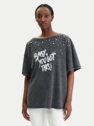 Liu Jo T-Shirt WA6131 J3868 Szary Regular Fit. Szare t-shirty damskie Liu Jo, xs, bez wzorów, z bawełny, bez kołnierzyka, bez ramiączek. Za 339.99 zł.