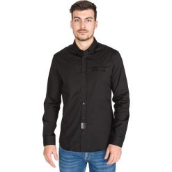 Versace Jeans Couture Koszula Czarny. Czarne koszule męskie Versace Jeans Couture, m, bez wzorów, z bawełny, bez kołnierzyka, bez ramiączek. Za 753.95 zł.