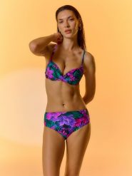4F Góra od bikini damska - multikolor S. Brązowe bikini 4F, bez wzorów, z materiału. Za 79.99 zł.