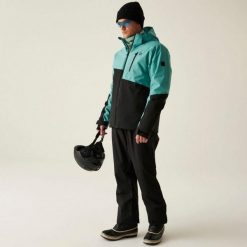 Kurtka narciarska Dare 2B Halfpipe III. Niebieskie kurtki sportowe męskie Dare 2B, na zimę, l, bez wzorów, z materiału, z kapturem, narciarskie. Za 500.00 zł.