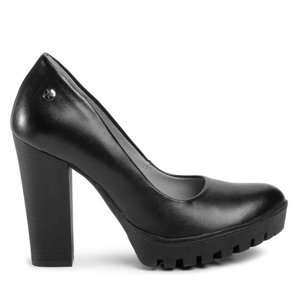 Czółenka Maciejka. Czarne czółenka damskie Maciejka, bez wzorów, bez obcasa, bez zapięcia. Za 209.99 zł.