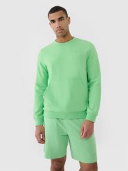 4F Bluza dresowa nierozpinana bez kaptura męska - zielona XXL. Zielone bluzy sportowe męskie 4F, m, bez wzorów, z bawełny, bez kaptura. W wyprzedaży za 99.99 zł.