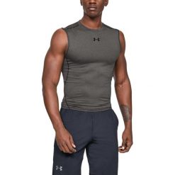 Under Armour Armour Compression Podkoszulek Szary. Szare t-shirty męskie Under Armour, s, bez wzorów, z elastanu, bez kołnierzyka, bez ramiączek. Za 137.95 zł.
