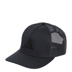 Czapka z daszkiem z zatrzaskiem z tyłu. Czarne czapki damskie Adidas, bez wzorów, sportowe. Za 109.00 zł.