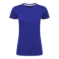 Idealna Koszulka Damska. Niebieskie bluzki damskie SG, s, bez wzorów, sportowe, bez kołnierzyka, bez ramiączek. Za 34.99 zł.
