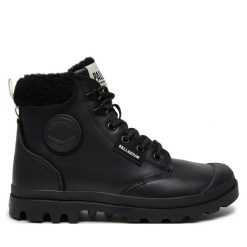 Trapery Palladium. Czarne trapery damskie Palladium, bez zapięcia. Za 469.99 zł.