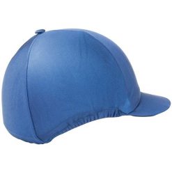 Nylonowa czapka do kasku jeździeckiego T de T. Niebieskie czapki damskie T DE T, bez wzorów, z nylonu. Za 137.00 zł.