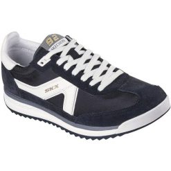 Buty sportowe męskie Skechers Skx 92 Spective. Niebieskie buty sportowe męskie Skechers, bez wzorów, bez zapięcia, na fitness i siłownię. Za 490.00 zł.