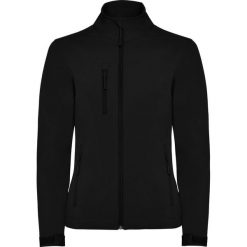 Damska Kurtka Soft Shell Nebraska. Czarne kurtki sportowe damskie ROLY, xl, bez wzorów, bez ramiączek, bez kaptura, trekkingowe. Za 138.99 zł.