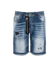 Xagon Szorty "Denim Shorts" | MR 231 | Mężczyzna | Niebieski. Niebieskie szorty męskie Xagon, bez wzorów, z bawełny, rockowe. W wyprzedaży za 459.00 zł.