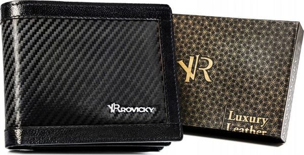 Rovicky Elegancki portfel męski ze skóry naturalnej - Rovicky NoSize. Portfele męskie ROVICKY, bez wzorów, ze skóry. Za 137.91 zł.