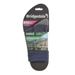 Skarpety do trekkingu damskie Bridgedale HIKE UL END BO ORI LD. Niebieskie skarpetki damskie Bridgedale, bez wzorów, z elastanu. Za 75.99 zł.