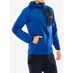 Bluza z kapturem męska Columbia Triple Canyon Grid Fleece Hooded FZ II. Niebieskie bluzy męskie Columbia, na zimę, m, bez wzorów, z kapturem, narciarskie. Za 282.99 zł.