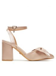 DeeZee Czółenka HTA917-2 Beżowy. Brązowe czółenka damskie DeeZee, bez wzorów, z materiału, bez obcasa, bez zapięcia. Za 129.99 zł.