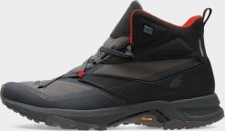 Buty trekkingowe męskie 4f Dust czarne r. 44. Czarne trekkingi męskie 4F, bez zapięcia. Za 349.98 zł.