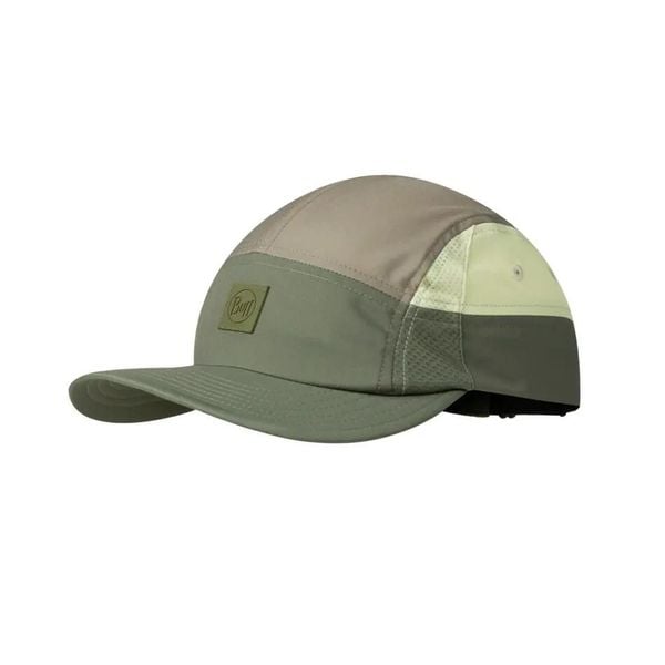Czapka z daszkiem BUFF 5 PANEL GO CAP DOMUS APRICOT. Zielone czapki damskie Buff, bez wzorów, z elastanu. Za 122.09 zł.