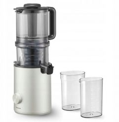 Wyciskarka wolnoobrotowa TopJuicer Panasonic MJ-L800HXE Wyciskarka wolnoobrotowa 210W 65obr/min Srebrna. Szare wyciskarki TopJuicer. Za 799.00 zł.