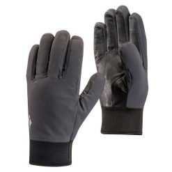 Rękawice softshellowe unisex Black Diamond Midweight Softshell. Szare rękawiczki damskie Black Diamond, bez wzorów, z softshellu. Za 114.99 zł.