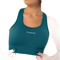 Biustonosz treningowy Carpatree Blaze Seamless. Niebieskie biustonosze Carpatree, bez wzorów. Za 109.99 zł.