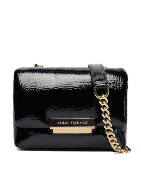 Armani Exchange Torebka XW000357 AF17239 UC001 Czarny. Czarne torebki do ręki damskie Armani Exchange, bez wzorów, ze skóry, bez dodatków. Za 359.99 zł.