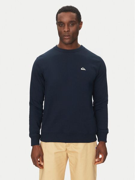 Quiksilver Bluza EQYFT04953 Granatowy Regular Fit. Niebieskie bluzy męskie Quiksilver, l, bez wzorów, z bawełny, bez ramiączek, bez kaptura. Za 109.99 zł.