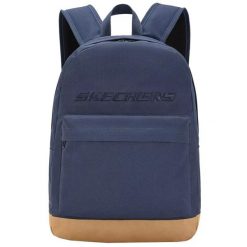 Plecak unisex Skechers Denver Backpack pojemność 20 L. Niebieskie plecaki męskie Skechers, bez wzorów, z materiału, sportowe. Za 79.99 zł.