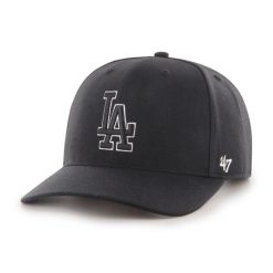 Czapka z daszkiem do baseballa Brand `47 Los Angeles Dodgers czarna. Czarne czapki damskie 47 Brand, bez wzorów. Za 139.00 zł.