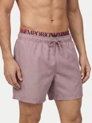 Emporio Armani Szorty kąpielowe EM000686 AF20432 UA269 Różowy. Czerwone kąpielówki męskie Emporio Armani, bez wzorów, z syntetyku. Za 399.99 zł.