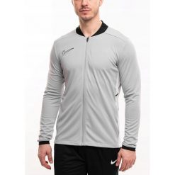 Bluza Męska Rozpinana Nike Academy 25 Sportowa Dresowa Treningowa roz. XXL. Szare bluzy sportowe męskie Nike, m, bez wzorów, z dresówki, bez kaptura, do piłki nożnej, dri-fit (nike). Za 141.99 zł.
