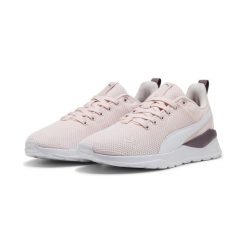 Buty sportowe Anzarun Lite PUMA Jasmine Flower White Plum Jam Pink Purple. Białe obuwie sportowe damskie Puma, bez wzorów, bez zapięcia, trekkingowe. W wyprzedaży za 174.00 zł.