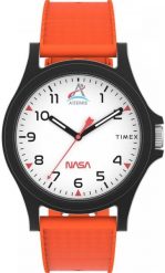 Zegarek męski Timex TW2Y13000 pomarańczowy. Brązowe zegarki męskie Timex, bez wzorów. Za 329.00 zł.