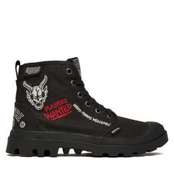 Trapery Palladium. Czarne trapery damskie Palladium, bez zapięcia. Za 479.99 zł.